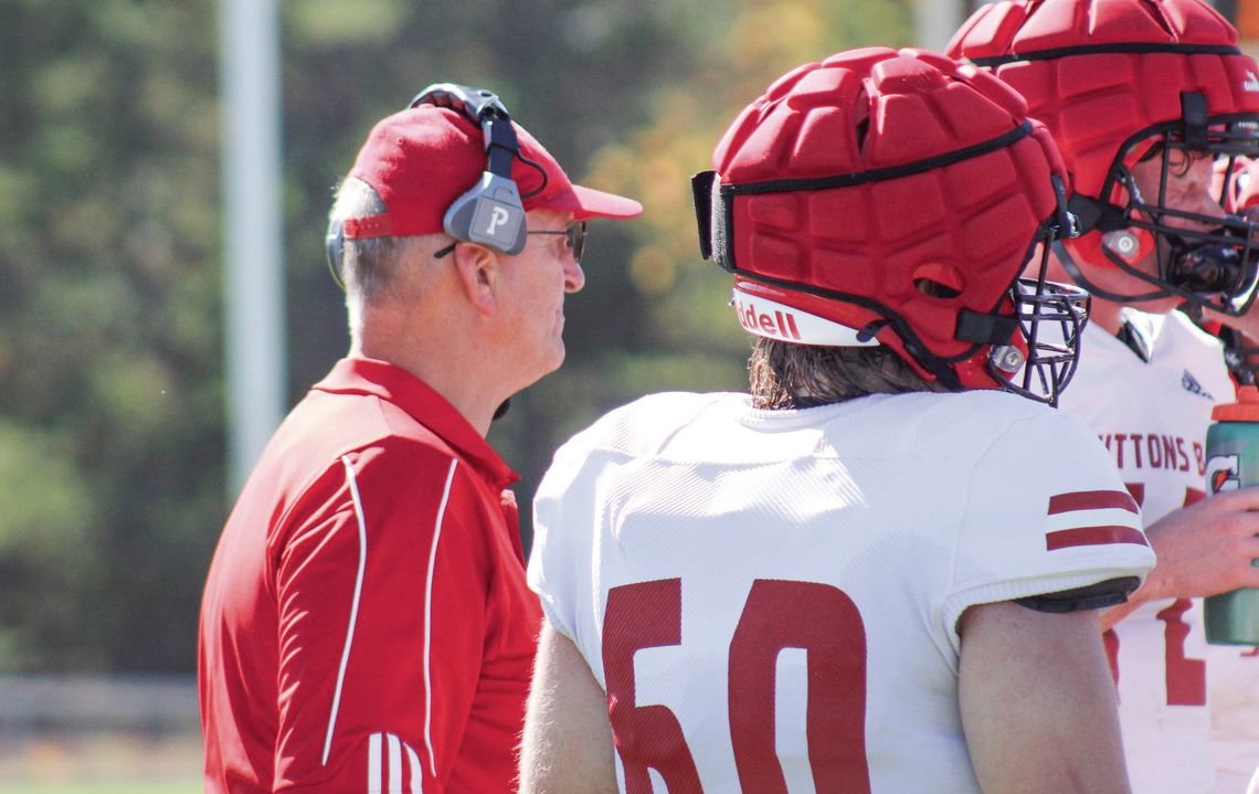 Suttons Bay football coach Stan Pasch started his football career over 50 years ago in Beal City. Throughout the years he has anchored down in northern Michigan coaching at TC St. Francis and Suttons Bay since 1980. Photo courtesy of Cynthia Opie