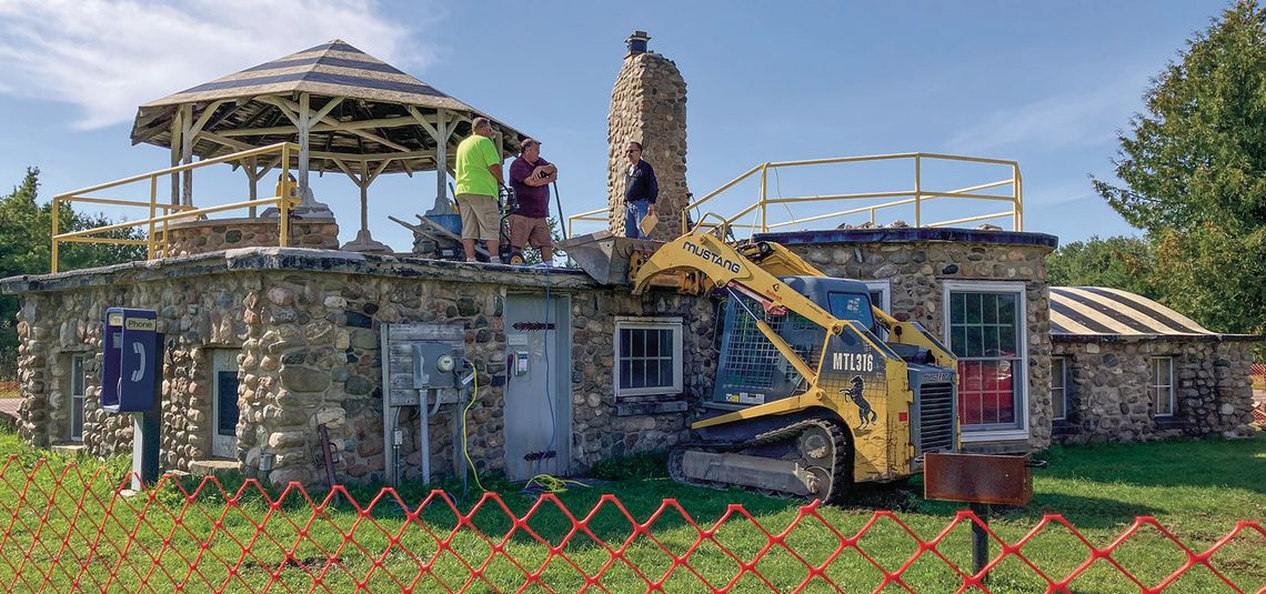 Phase one of repair work at Woolsey Airport Terminal in Northport has begun