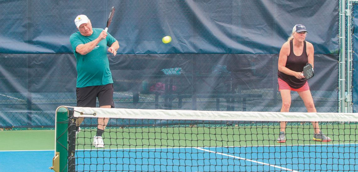 Pickleball courts flooded with players