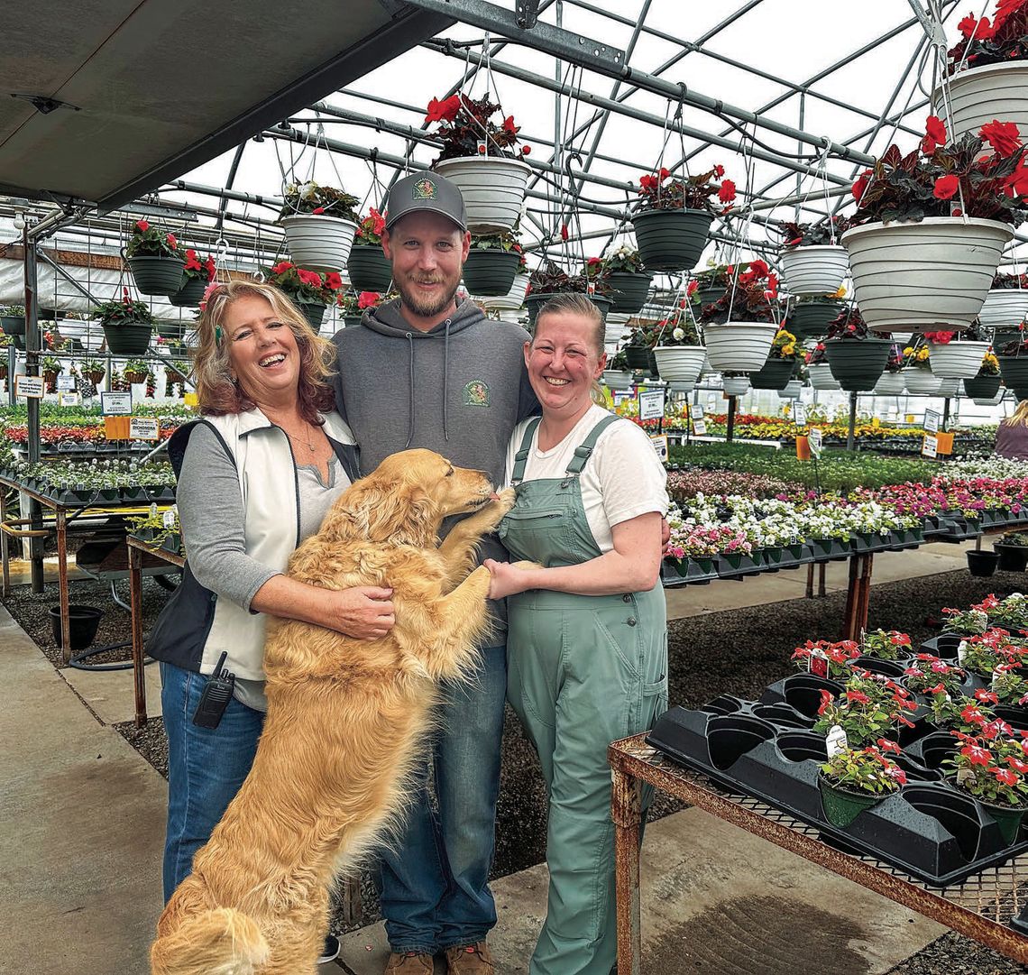 The VanThommes have been operating in Bingham Township for 35 years. Pictured, from left, are matriarch Tina VanThomme; her son, Tristan; and daughter-in-law, Crystal. Enterprise photos by Amy Hubbell