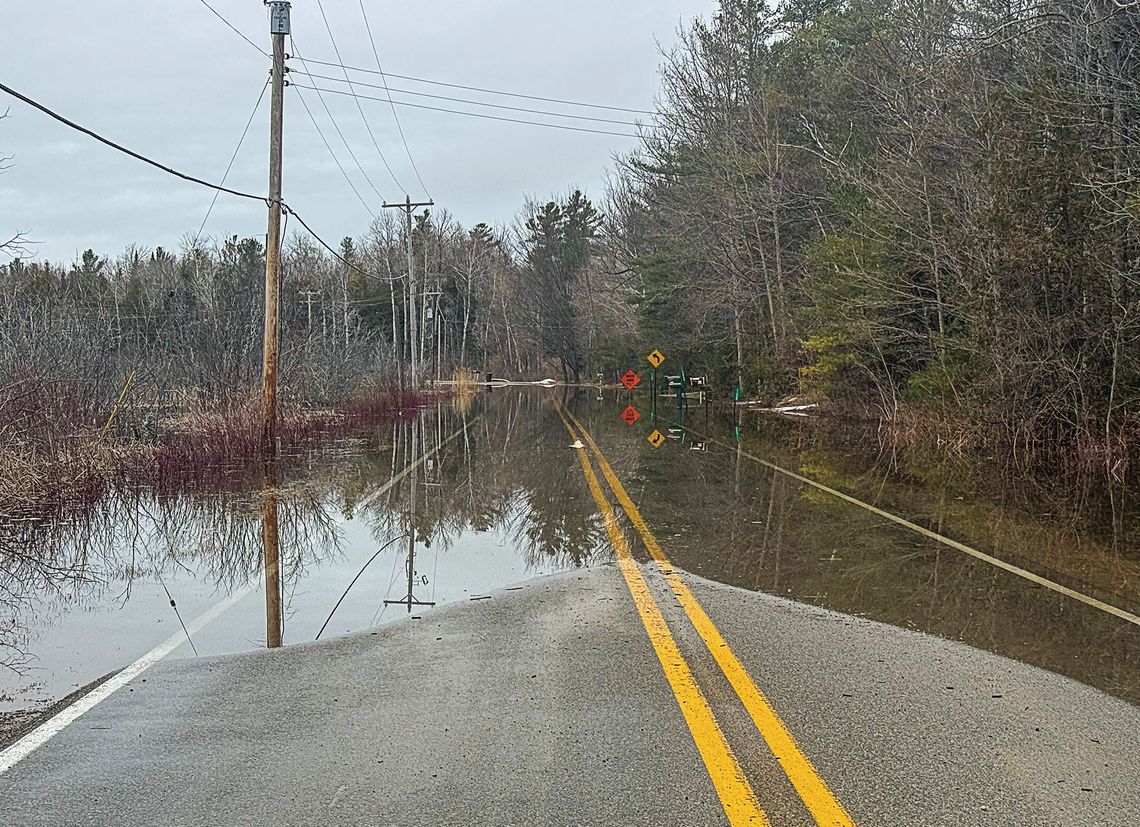 RAIN DRENCHES PENINSULA
