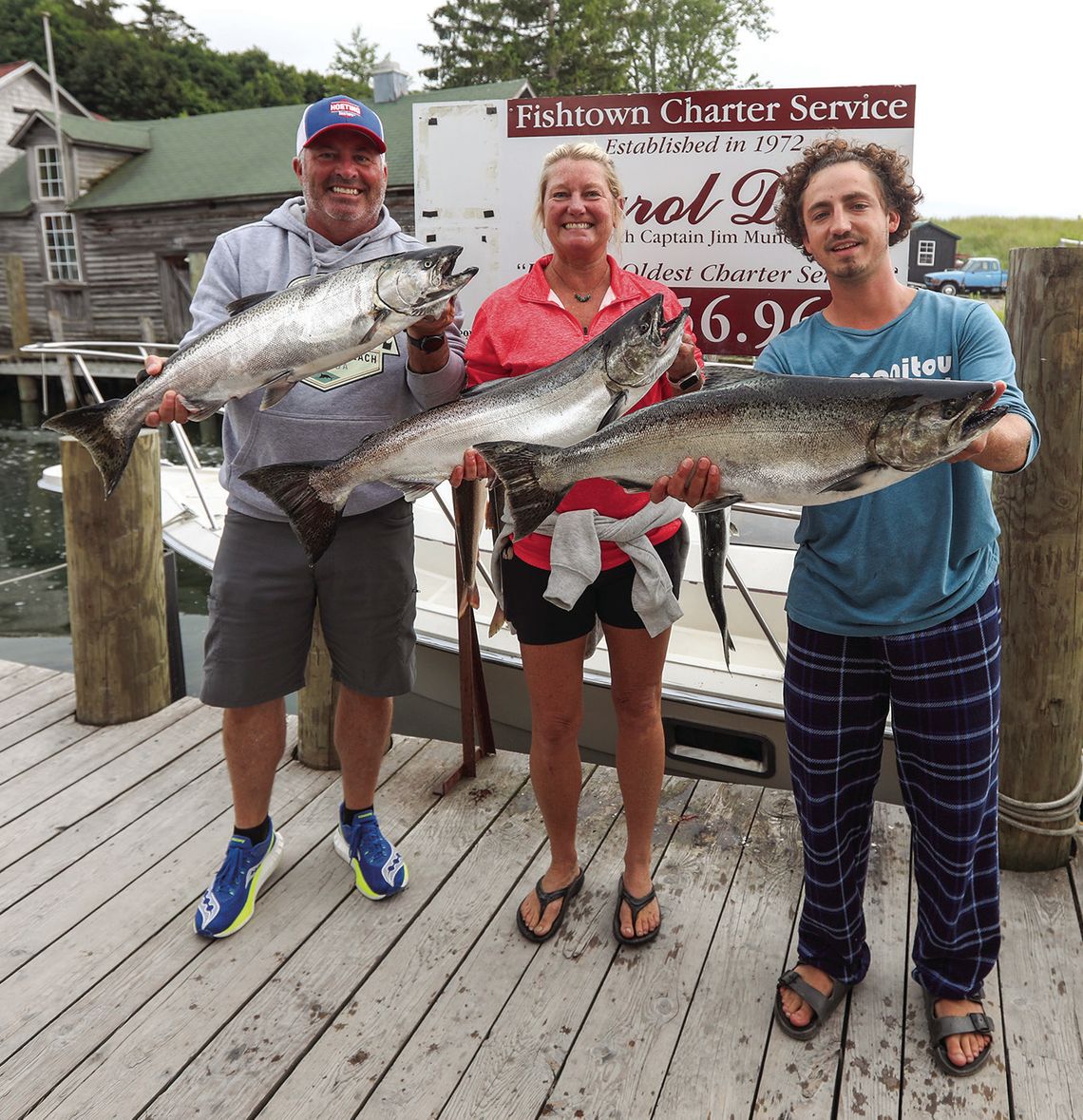 Red-hot salmon fishing in Leelanau