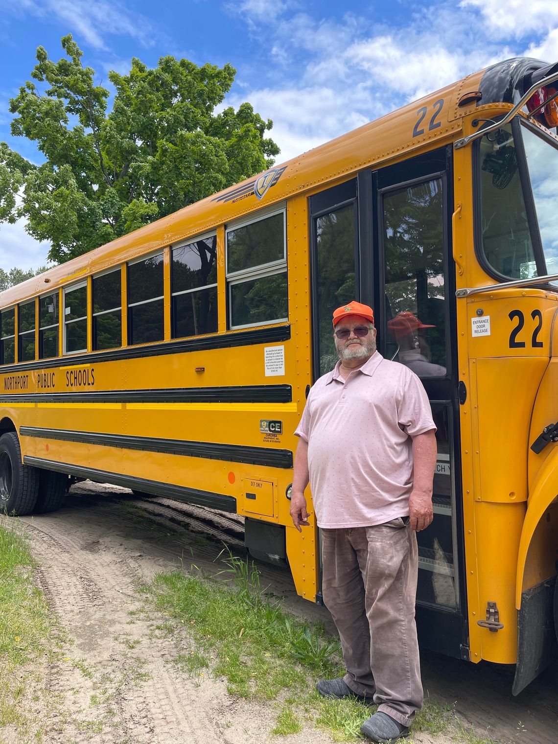 Rick Deering finished up his last year of driving the school bus for Northport Public School on Thursday afternoon. Deering is retiring after 33 years of driving for Northport. Enterprise photo by Meakalia Previch-Liu