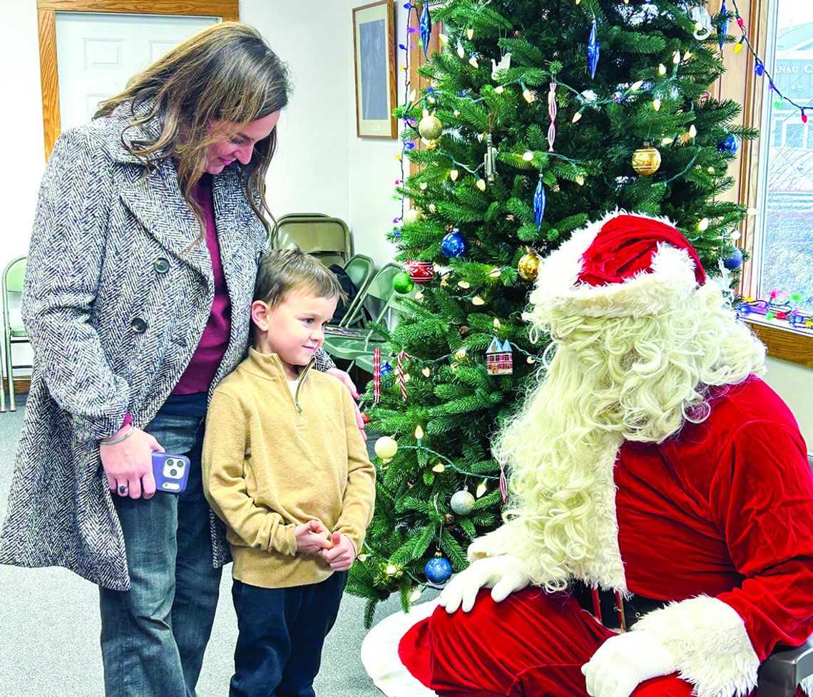 Santa makes his annual stop in Omena