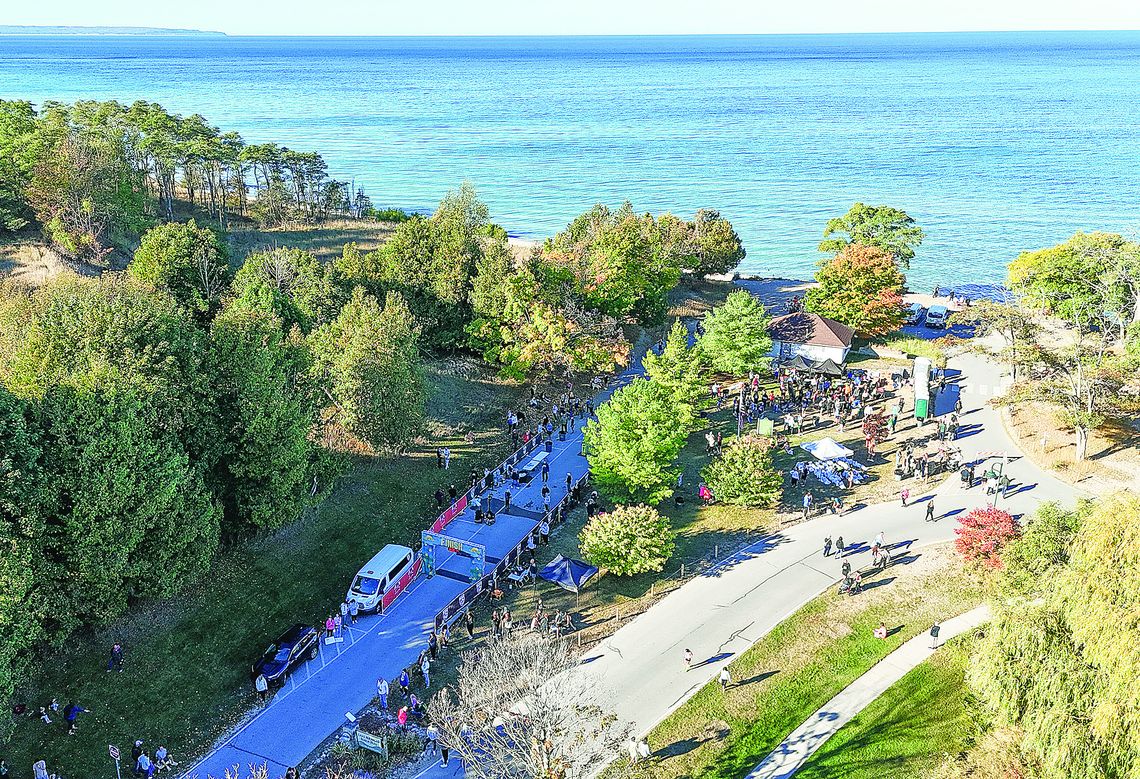 Nearly 1,000 runners arrived in Empire Saturday to participate in the Sleeping Bear Marathon. Photo courtesy of Peter Blitza