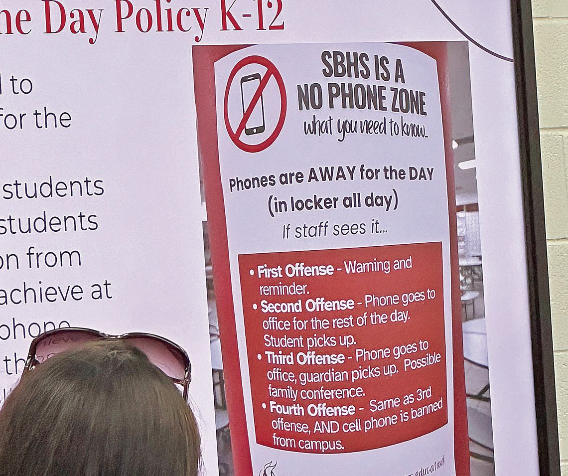 Suttons Bay students are reminded about penalties for “away for the day” violations. Enterprise photo by Amy Hubbell