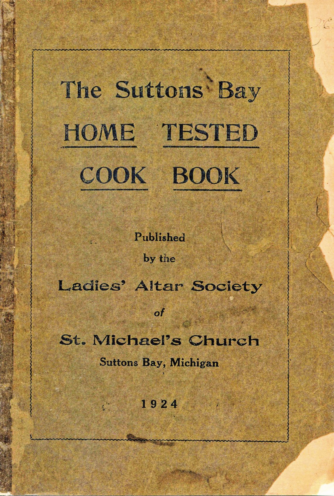 This 1924 book offers tried and true recipes with sale proceeds benefiting the St. Michael funeral luncheon service.
