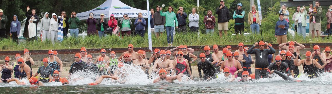 SWIMMERS DIVE IN FOR WATERSHED CENTER
