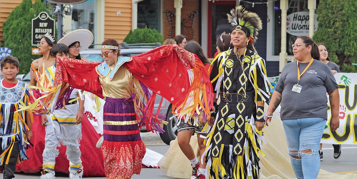 The cultural club The cultural club of Suttons Bay showed off their roots through dance, music, and clothing during the homecoming parade.