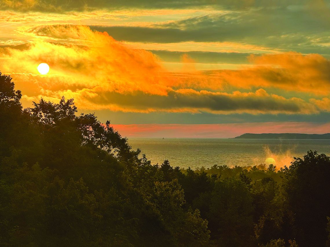 The first of what’s sure to be many Manitou summer sunsets The first of what’s sure to be many Manitou summer sunsets was captured by James Schaberg after the rainy weekend.