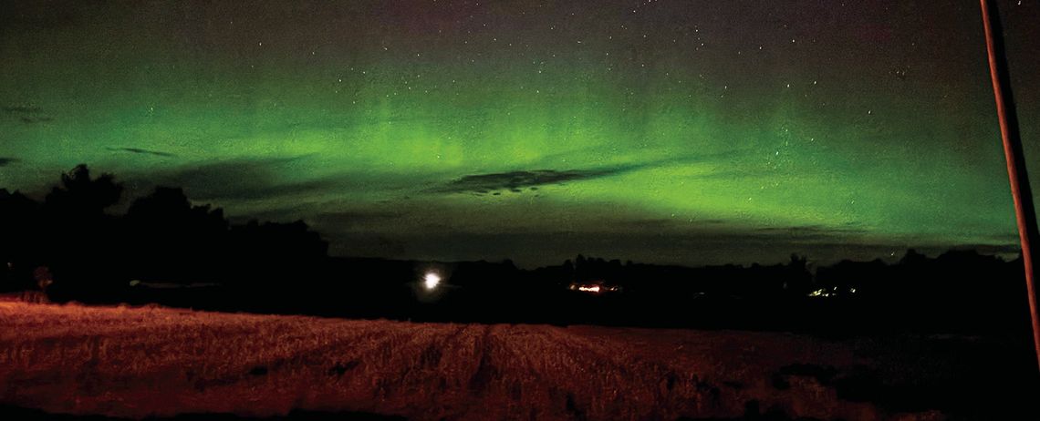 The Northern Lights The Northern Lights were on dazzling display last Thursday evening throughout much of the state including northern lower Michigan. Enterprise photo by Meakalia Previch-Liu