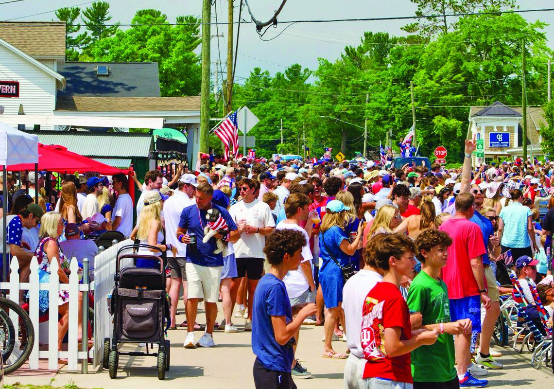 The streets of Glen Arbor were filled for the annual Stanley Brubaker "Anything Goes" parade on July 4