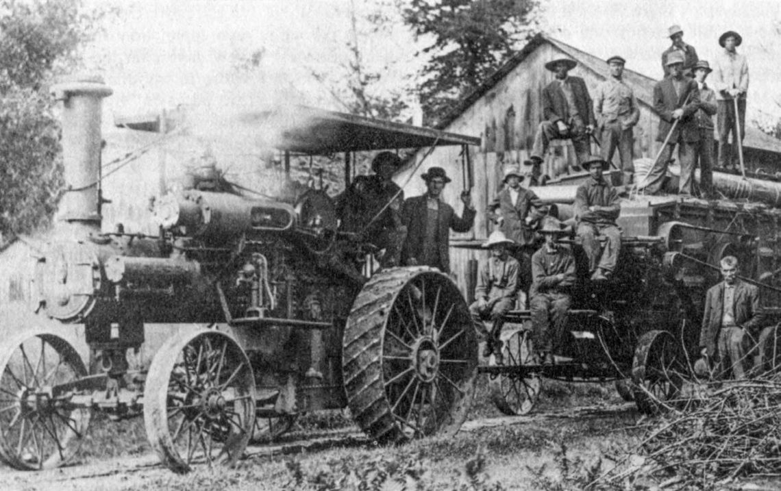 Threshing crews common on Leelanau farms