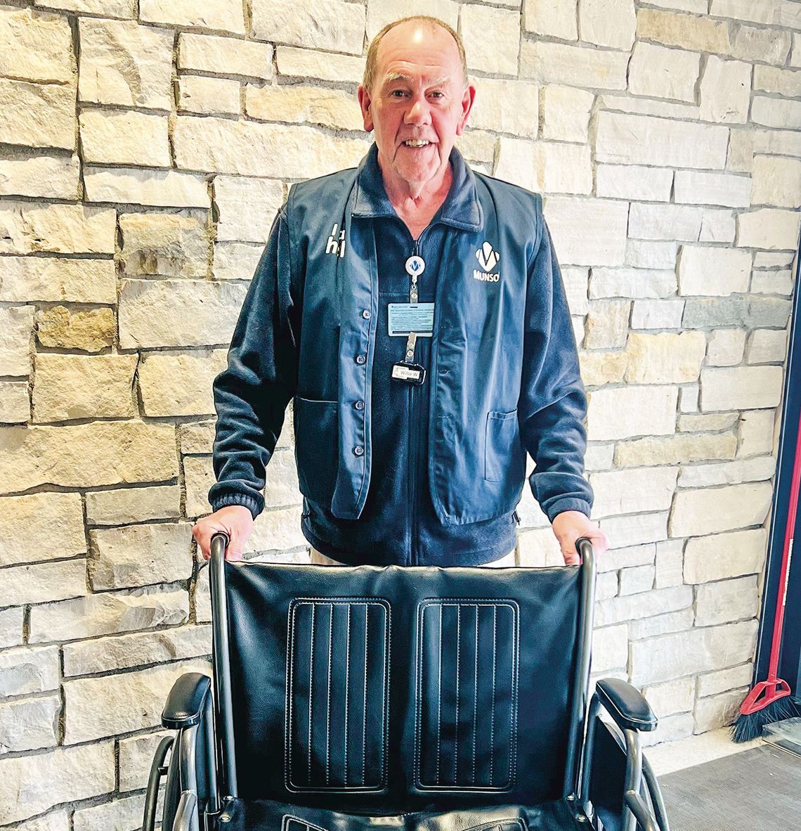 Munson Healthcare provided this photo of one of their newest volunteers at the Cowell Family Cancer Center in Traverse City, Willie Worm. Worm started volunteering in February, shortly after his wife passed away from cancer. When asked what he liked most about volunteering at Munson, he sa...