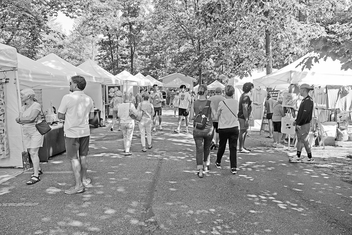 The streets of Glen Arbor are filled with artisans during the Glen Lake Woman’s Club Art Fair, set this year for July 17. Courtesy photo