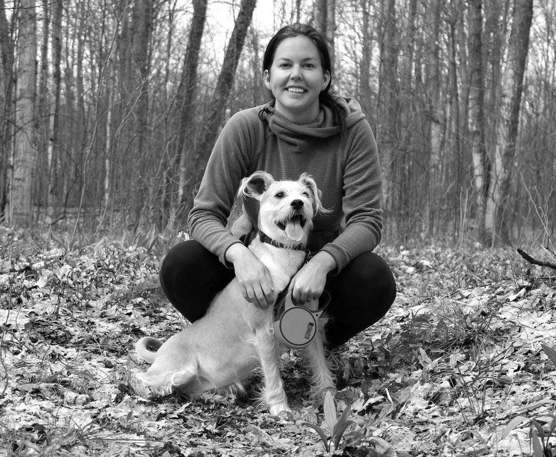 Claire Wood, communications director for the Leelanau Conservancy, says she’s happiest when outside in nature, and works at several nonprofit organizations protecting the environment. Courtesy photo