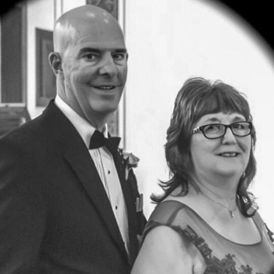 Courtesy photo Doug and Janet Priest on their wedding day and today.